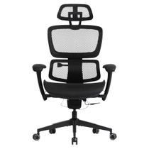 Cadeira office dt3 azzera 14055-5 reclinavel ergonomica mesh pistão classe 4 preto