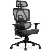 Cadeira Office DT3 Valor, Ergonomica, Mesh Vidartex, 2D, Braços 1D, Ajuste na Altura do Encosto,Suporta até 120kg e Alt