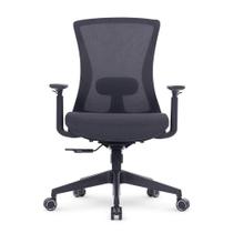 Cadeira Office DT3 Vicenza Dark, Até 120Kg, Ajsute de Ângulo, Cinza - 13890-1 - DT3 Sports