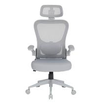 Cadeira Office DT3 Vita H, Até 120Kg, Reclinável, Braço 4D, Cilindro de Gás Classe 4, Malha, Preta com Estrutura Cinza - 14557-2