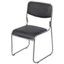 Cadeira Office Dubai com Base em Aço Cromado OR Design Cor Preto