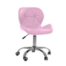 Cadeira Office Eiffel Slim Ajustável Base Giratória - Rosa
