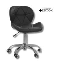 Cadeira Office Eiffel Slim Com Base Giratória E Ajustável com Ebook