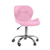 Cadeira Office Eiffel Slim Com Base Giratória E Ajustável Rosa Cadeira Office Eiffel Slim Com Base Giratória E Ajustável Rosa