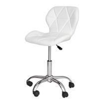 Cadeira Office Eiffel Slim com estofado de material sintético Branca