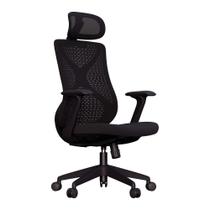 Cadeira Office Elements Aiven, Até 120kg, Reclinável, Malha, Preta - 72106 Cadeira Office Elements Aiven, Até 120kg, Reclinável, Malha, Preta - 72106