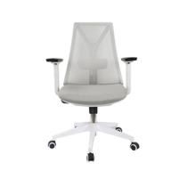 Cadeira Office Elements Olympia Branca e Cinza claro, Braços 3D - 70328