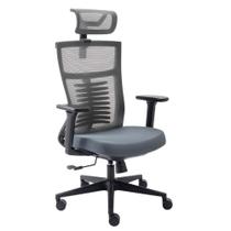 Cadeira Office Elements Vertta, Até 150 kg, Reclinável, Braços 3D, Cilindro Classe 4, Preto e Cinza