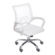 Cadeira Office Escritório Rodízio Tres Comfort Branca Cadeira Office Escritório Rodízio Tres Comfort Branca