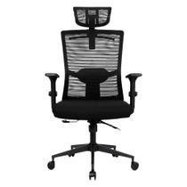 Cadeira office maya dt3 13513-3 todo preto até 120kg descanso de braço 2d cilindro classe 4