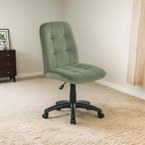 Cadeira Office Tecido Veludo Verde Ate 120kg Moderno Retro Cadeira Office Tecido Veludo Verde Ate 120kg Moderno Retro