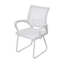 Cadeira Office Tok com Base Fixa Branca - OR DESIGN