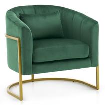 Cadeira OmySalon Manicure Veludo Verde Escuro 73x66x73 cm Cadeira OmySalon Manicure Veludo Verde Escuro 73x66x73 cm