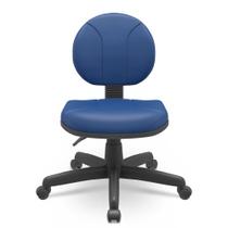 Cadeira Operativa Executiva Backsystem Couro Azul - Plaxmetal