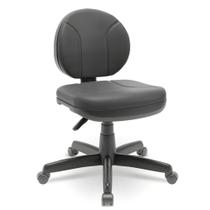 Cadeira Operativa Executiva Lamina Couro Preto - Plaxmetal