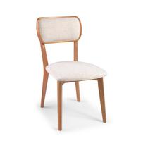 Cadeira Orgânica Fluire Estofada Com Borda Madeira