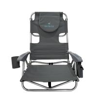 Cadeira Ostrich Deluxe OYB Grey com bolsa térmica e alças de guarda-chuva