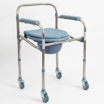 Cadeira P/ Banho 4 Rodas C/ Assento Dobravel 120kg inox Higiênica Hospitalar Home alumínio Obeso Cadeira P/ Banho 4 Rodas C/ Assento Dobravel 120kg inox Higiênica Hospitalar Home alumínio Obeso