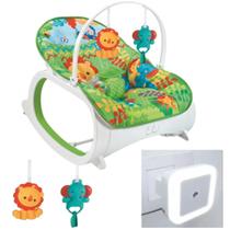 Cadeira P/ Dormir Safari Verde + Luminária Luz Inteligente - Color Baby