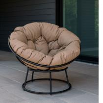 Cadeira Papasan com Almofada Impermeável Área Externa Acesse Móveis Cadeira Papasan com Almofada Impermeável Área Externa Acesse Móveis
