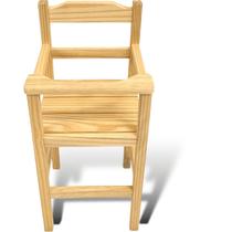 Cadeira Papinha para Bebê com Trava Fixa em Madeira Maciça - Cru Cadeira Papinha para Bebê com Trava Fixa em Madeira Maciça - Cru