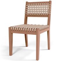 Cadeira Para Área Externa Cozinha Varanda Corda Náutica Bege Giardino G01 Castanheira - Lyam Decor