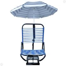 Cadeira para barco confort com suporte de guarda-sol