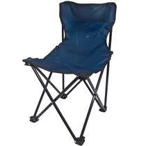 Cadeira Para Camping Dobravel Brisa Portatil até 80 Kg Azul Escuro