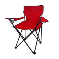 Cadeira Para Camping Dobravel Portatil Oasis 120 Kg Vermelha