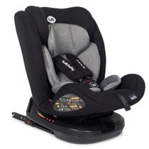 Cadeira Para Carro Essence Giratória 360 0 A 36Kg Reclina Preta E Cinza com Isofix Tutti Baby