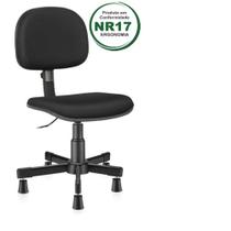 Cadeira para Costureira Nr17 cor preta com laudo técnico NR17