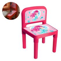 Cadeira Para Crianças de 2 a 10 Anos Desmontavel Cor Rosa De Plástico Resistente Educativo