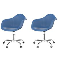 Cadeira para Escritório Arm Office Azul Aço - Sea&Co
