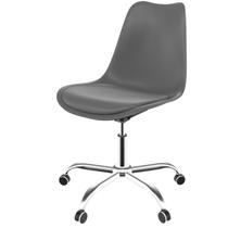 Cadeira para Escritório Eames Estofada Saarinen PP Base Aço Cromado