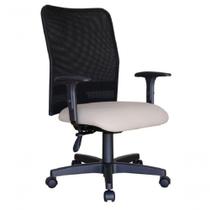 Cadeira Para Escritório Encosto Em Tela Mesh Peruggia Cinza Cadeira Para Escritório Encosto Em Tela Mesh Peruggia Cinza