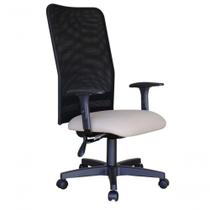 Cadeira Para Escritório Encosto Em Tela Mesh Peruggia Cinza