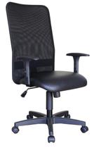Cadeira para Escritório Encosto em Tela Mesh Peruggia Preto Cadeira para Escritório Encosto em Tela Mesh Peruggia Preto