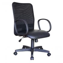 Cadeira Para Escritório Encosto Em Tela Mesh Peruggia Preto