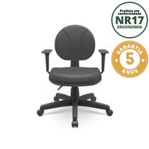 Cadeira para Escritório Ergonômica Secretária Backsystem Operativa NR17 Plaxmetal