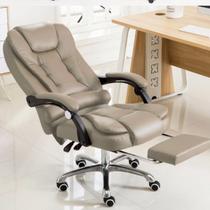 Cadeira para Escritório Giratória Big Boss com apoio para os pés - Taupe - LMS-BE-8436-T3 - Taupe