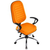 Cadeira para Escritório Presidente Gomada Linha Blenda Laranja Cadeira para Escritório Presidente Gomada Linha Blenda Laranja