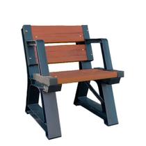 Cadeira para jardim com encosto 60 cm em madeira plástica - Premium - In Brasil