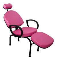 Cadeira para Maquiagem, Cílios, Sobrancelha e Manicure - Pink