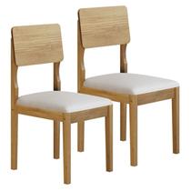 Cadeira para Mesa de Jantar Ana Kit 2 Peças Veludo Palha - Valdemóveis Cadeira para Mesa de Jantar Ana Kit 2 Peças Veludo Palha - Valdemóveis