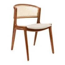 Cadeira para Mesa de Jantar Cyndi 53cm Madeira Maciça Factor Off White - Sallar Home Cadeira para Mesa de Jantar Cyndi 53cm Madeira Maciça Factor Off White - Sallar Home