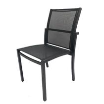 Cadeira Para Mesa de Jantar e Cozinha Modelo Zurick Luanda Sem Braços Tela Sling