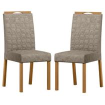 Cadeira Para Mesa De Jantar Mariana Kit 2 Peças Ype Carmurça Marrom - New Ceval