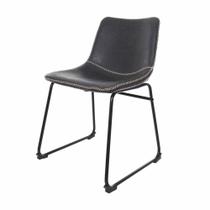 Cadeira Para Mesa De Jantar Sala Cozinha Escrivaninha Munich Bruna Em Material Sintético