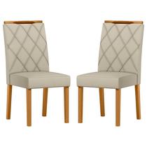Cadeira para Mesa de jantar Sarah Kit 2 Peças Ype Veludo Nude New Ceval Cadeira para Mesa de jantar Sarah Kit 2 Peças Ype Veludo Nude New Ceval