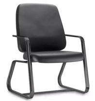 Cadeira para Obesos até 200kg com Base Fixa Linha Obeso Preto
